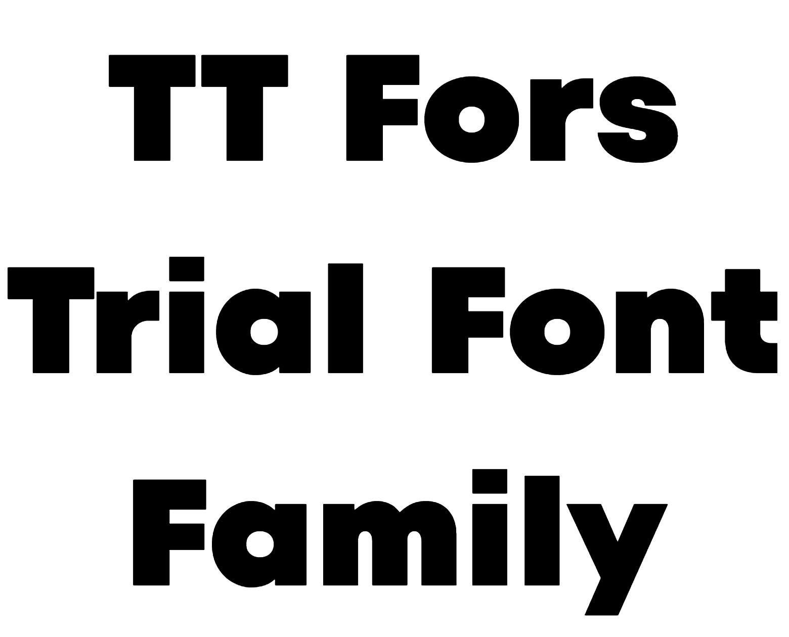 TT Fors Trial Font Family download