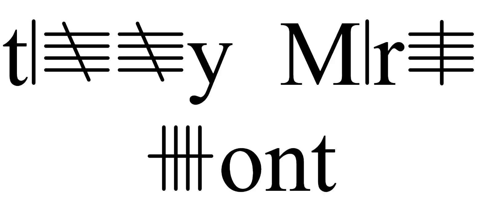 Tally Mark font download