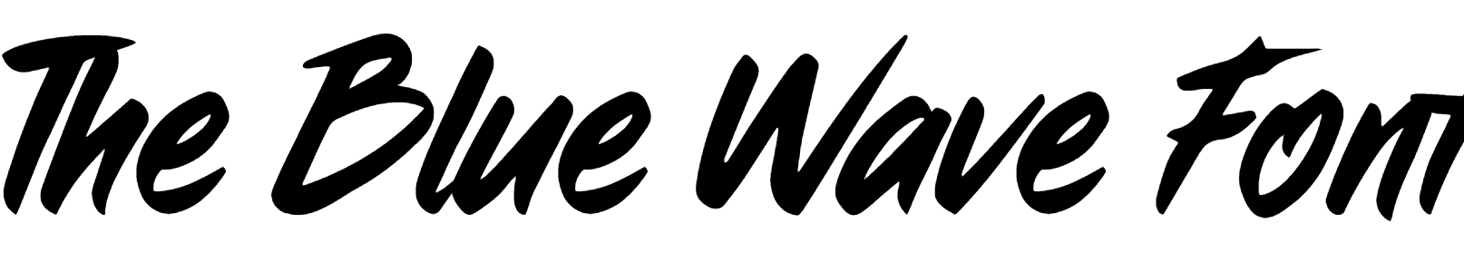 The Blue Wave Font Download