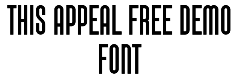 This Appeal Free Demo Font Download