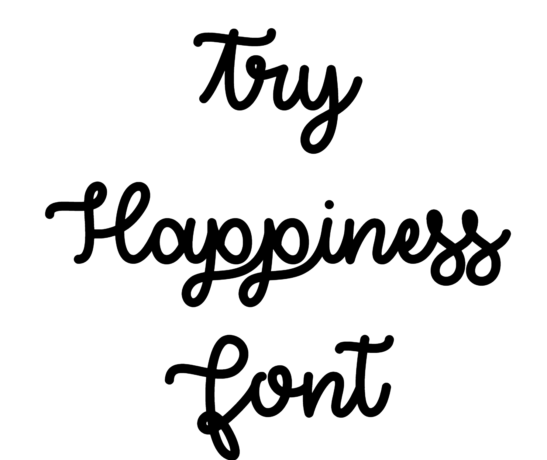 Try Happiness Font download