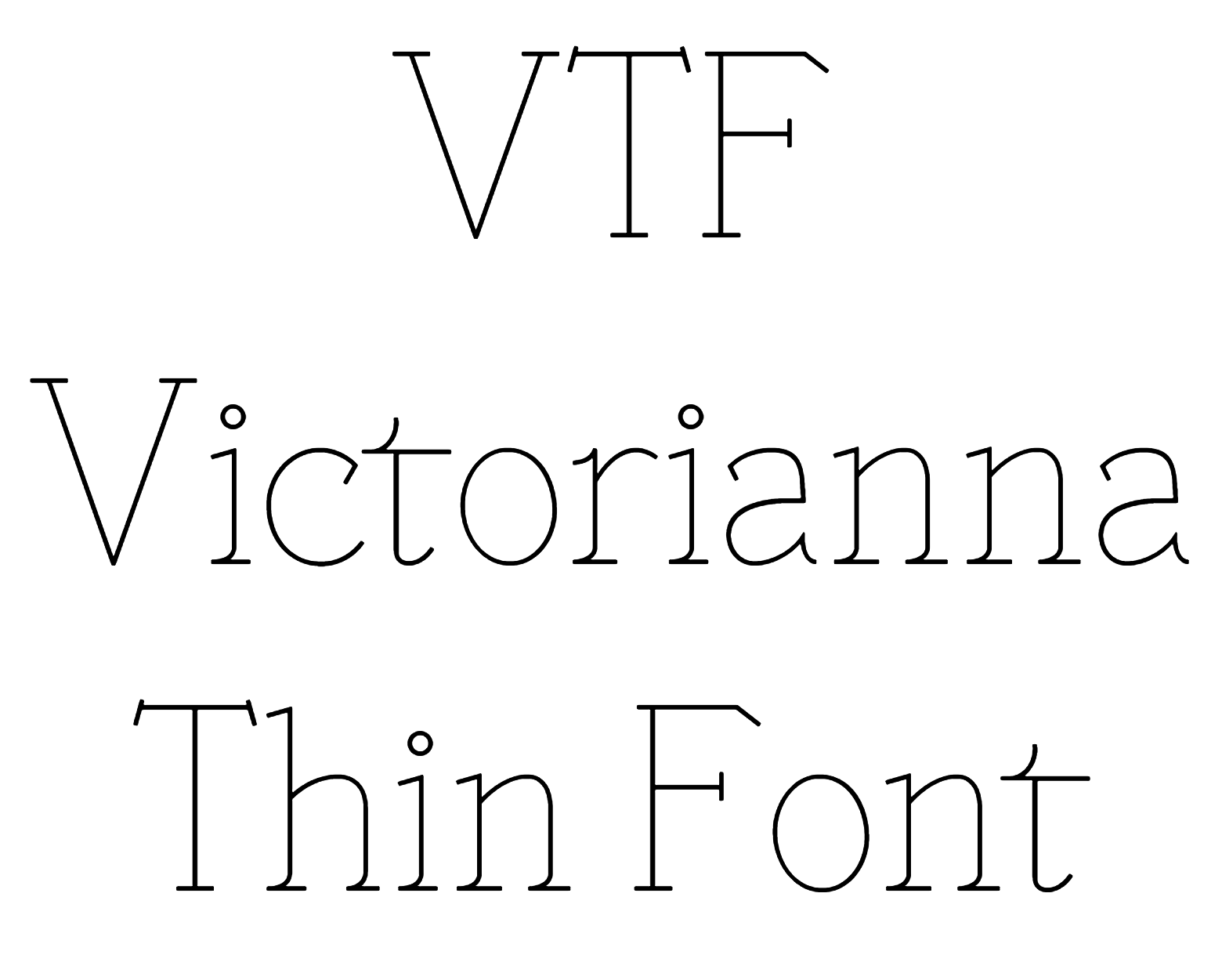 VTF Victorianna Thin Font download