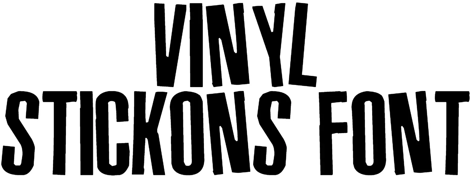 Vinyl Stickons Font download