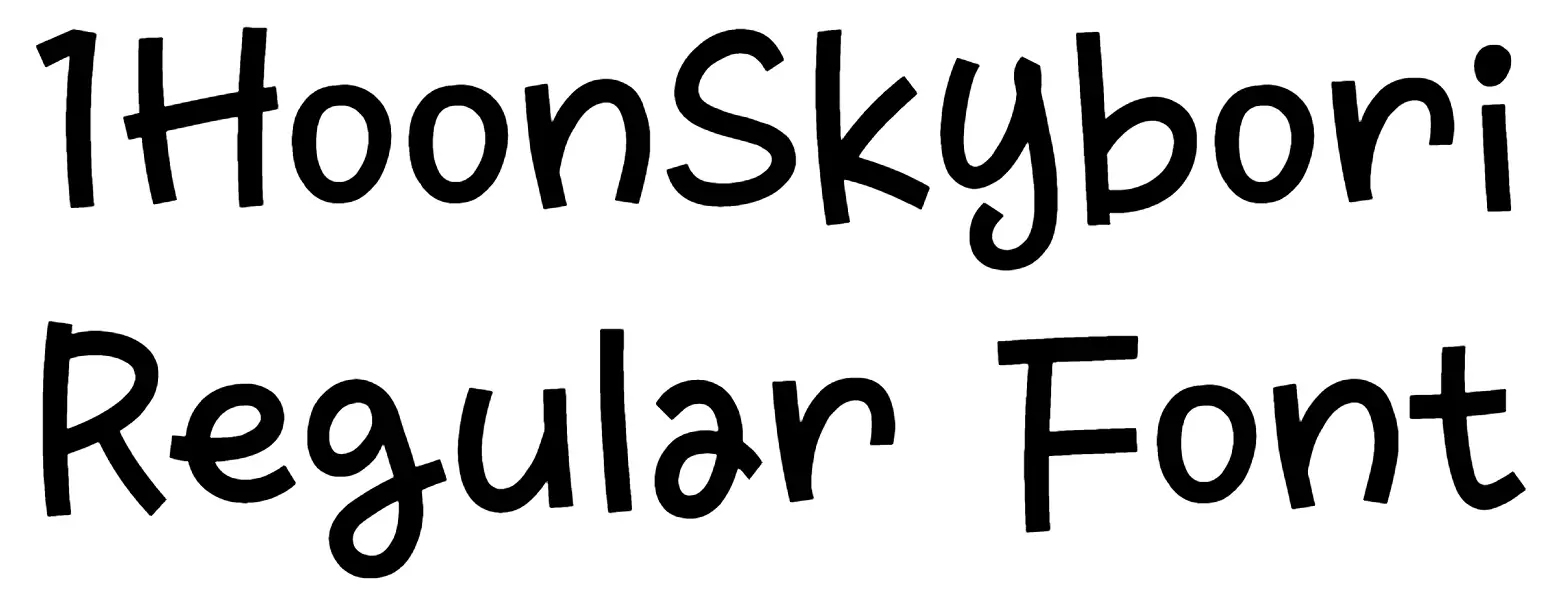 1HoonSkybori Regular Font