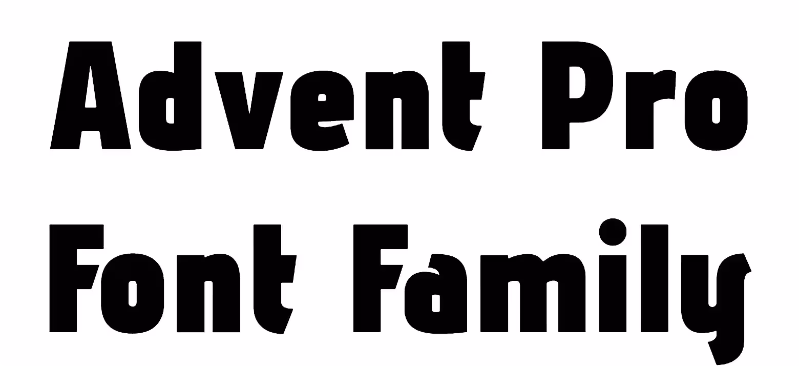 Advent Pro Font Family