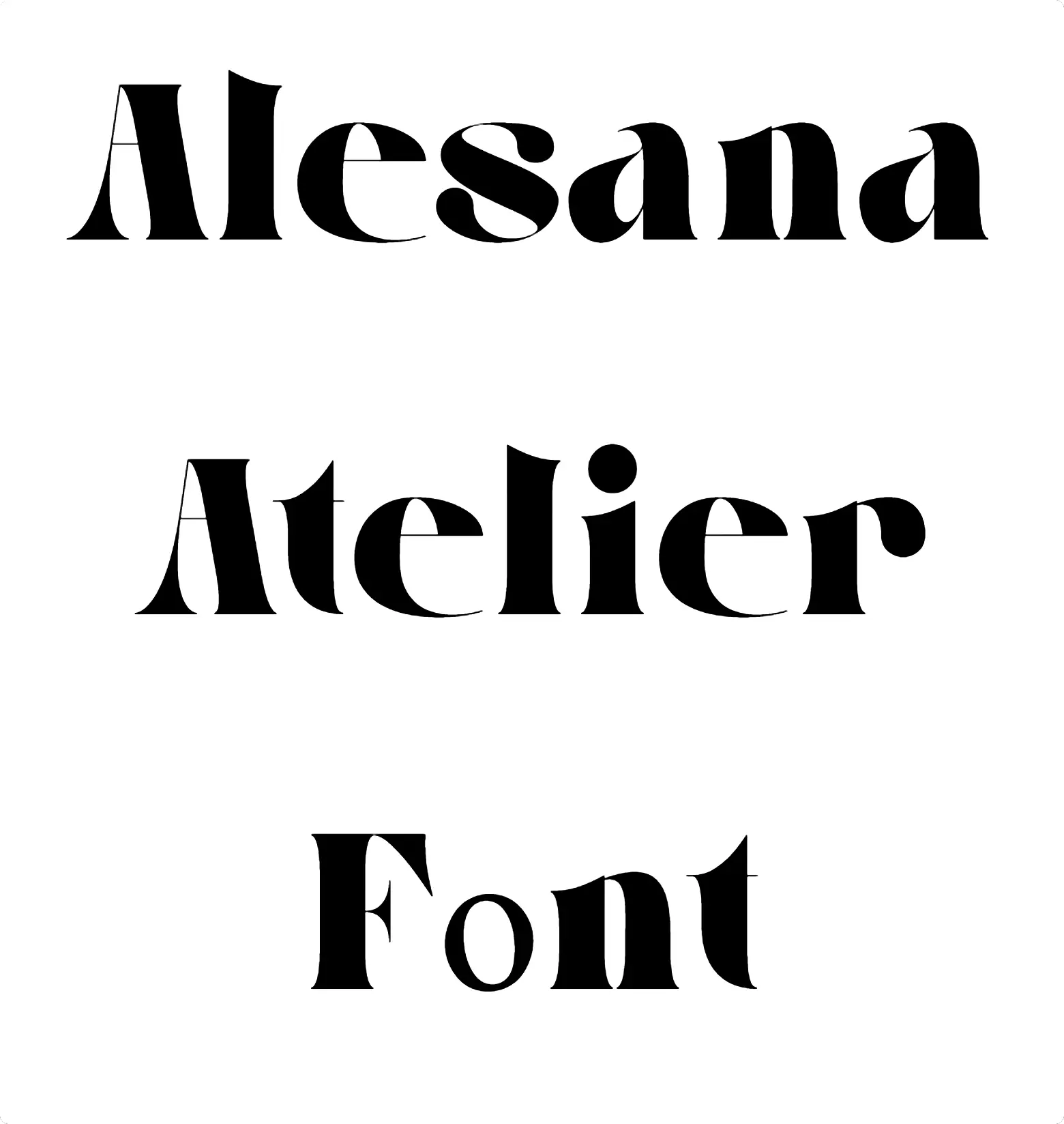 Alesana Atelier Font