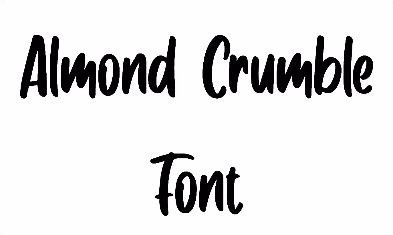 Almond Crumble Font