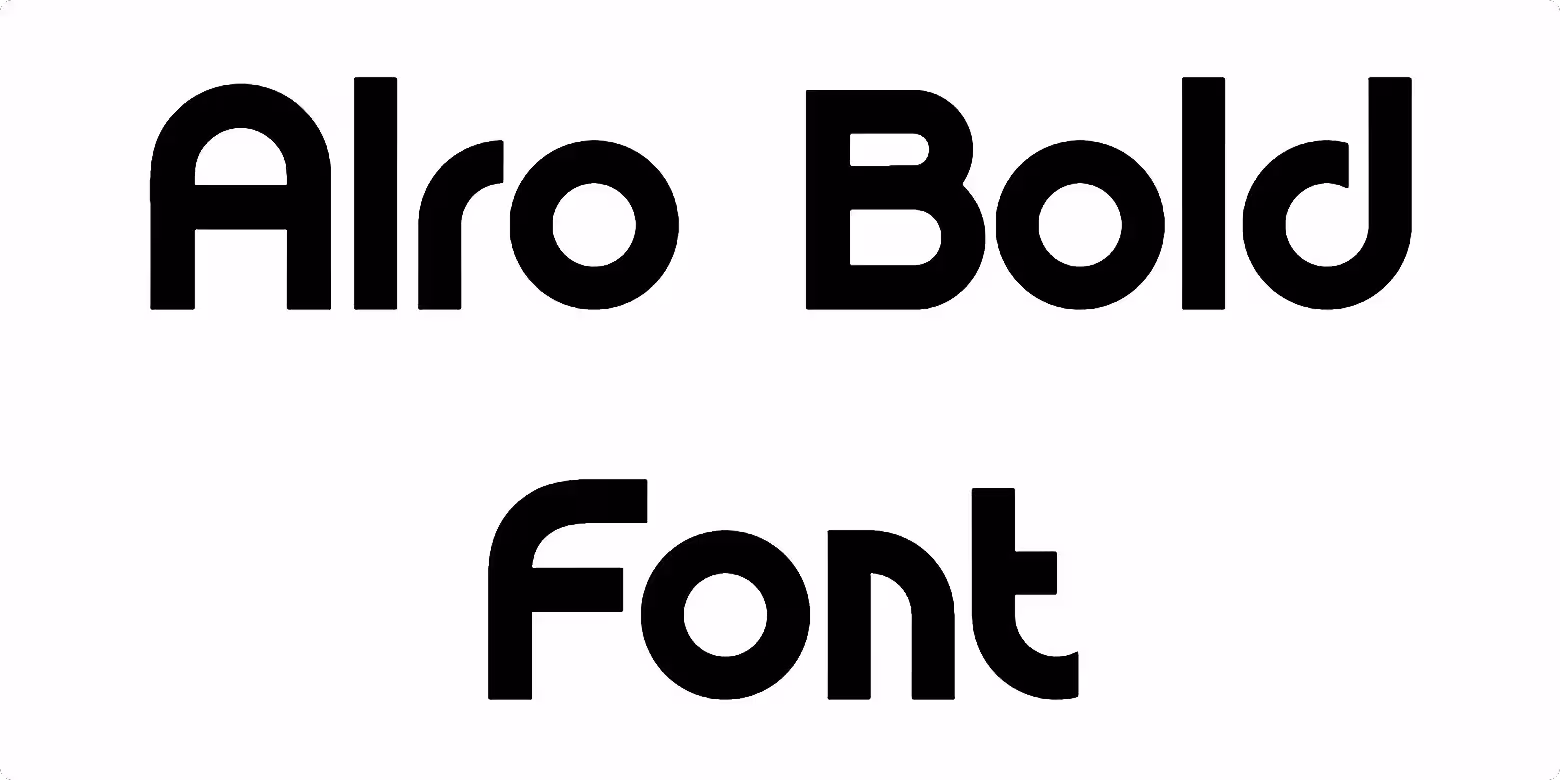 Alro Bold Font
