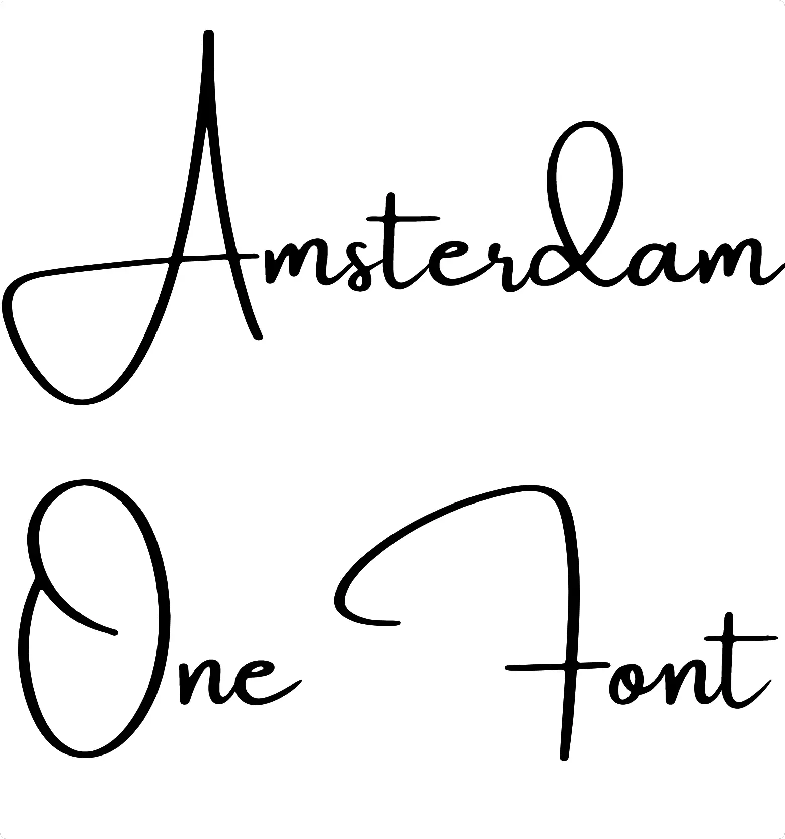 Amsterdam One Font