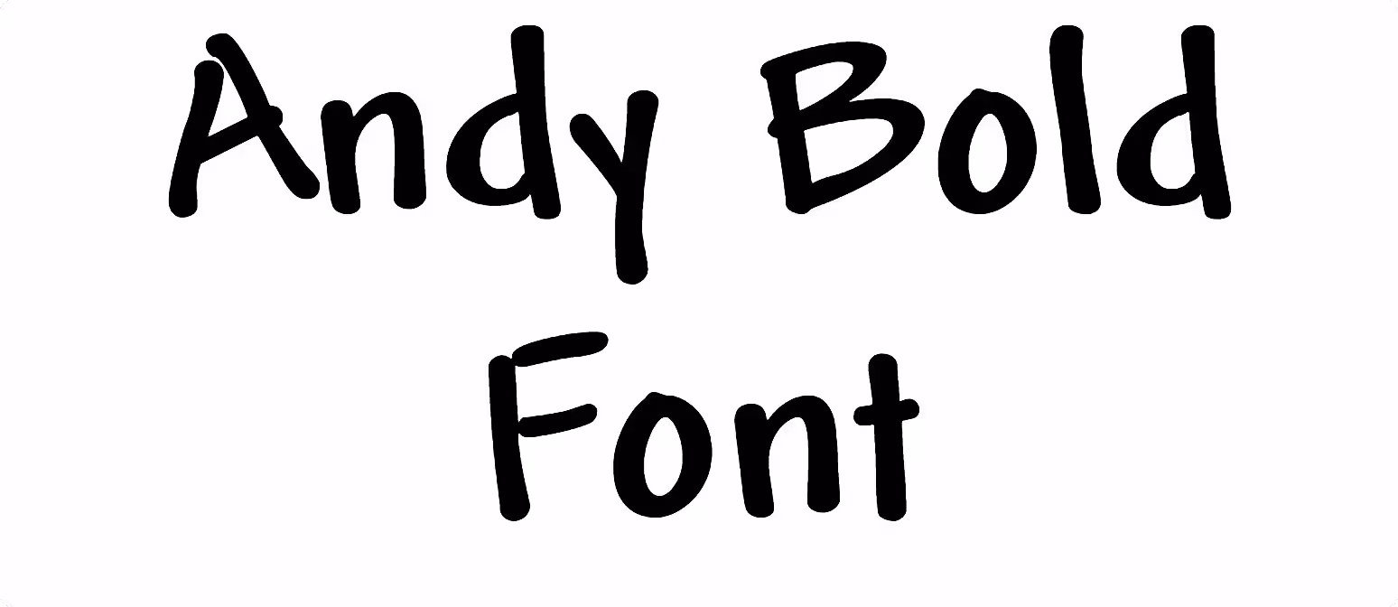 Andy Bold Font
