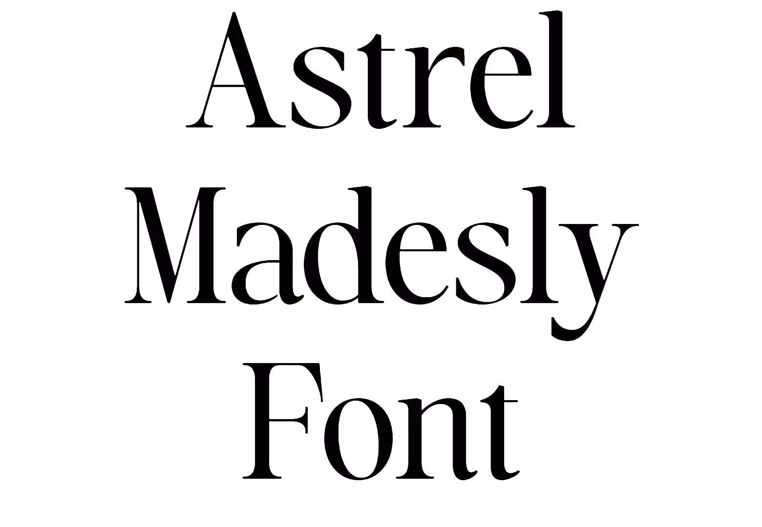 Astrel Madesly Font