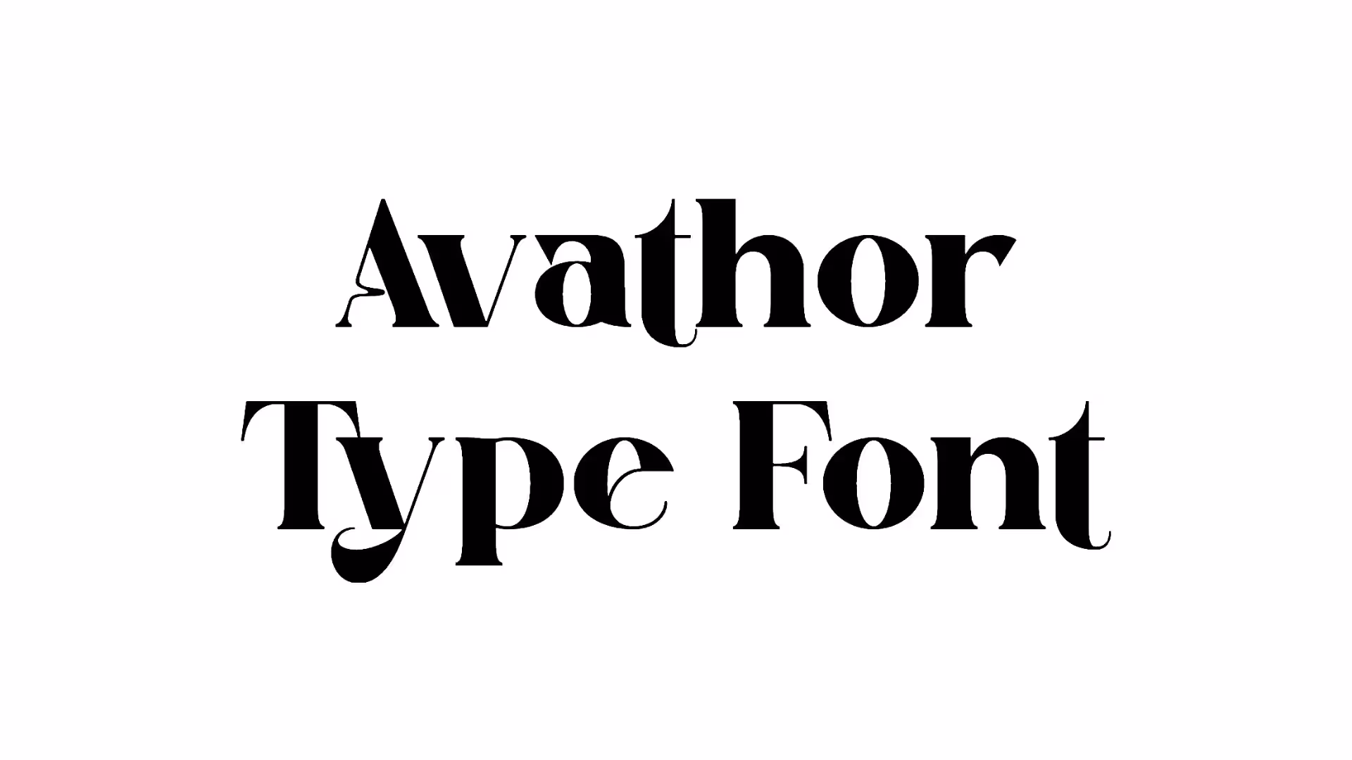 Avathor Type Font