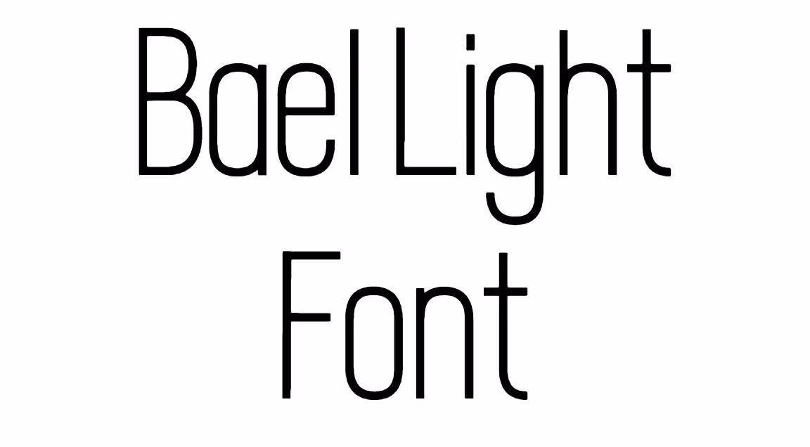 Bael Light Font