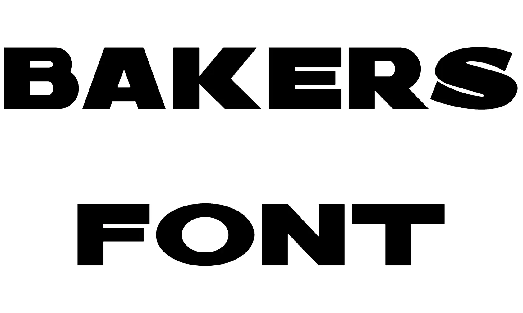 Bakers Font