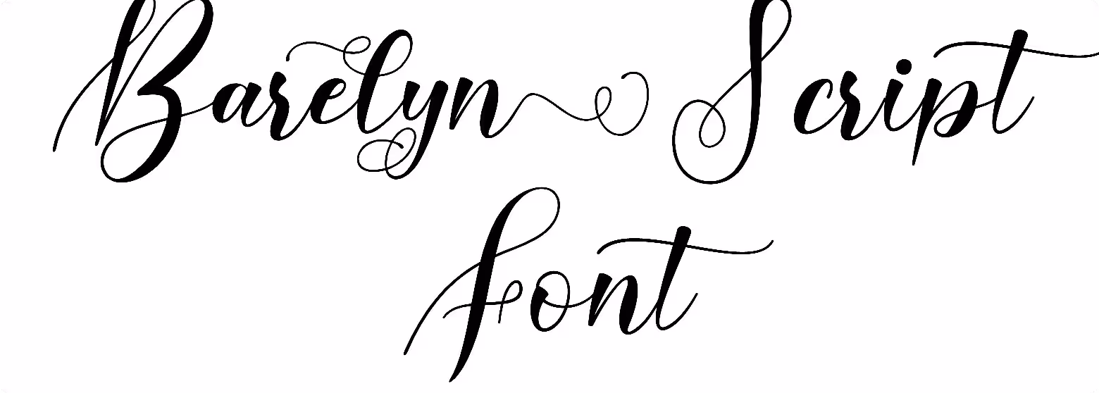 Barelyn Script Font