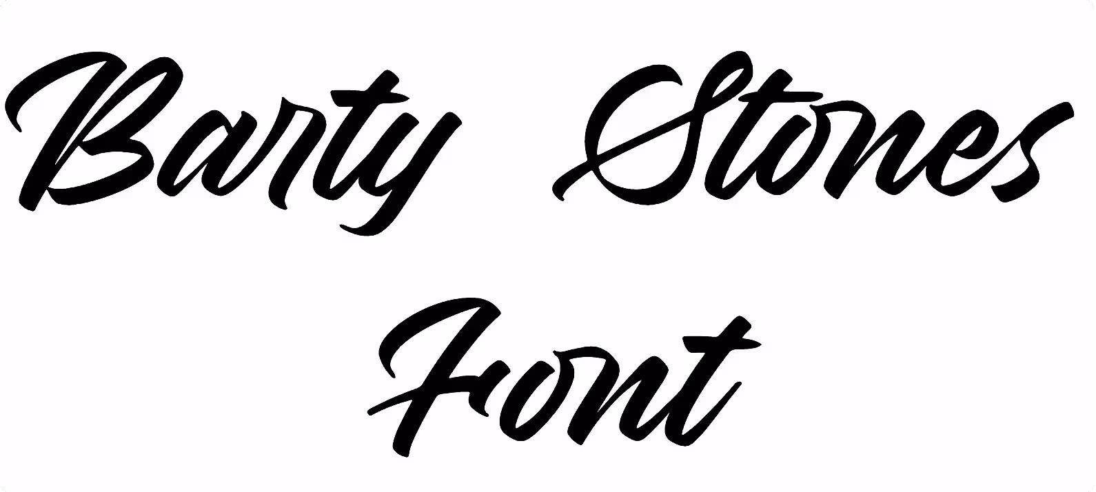 Barty Stones Font