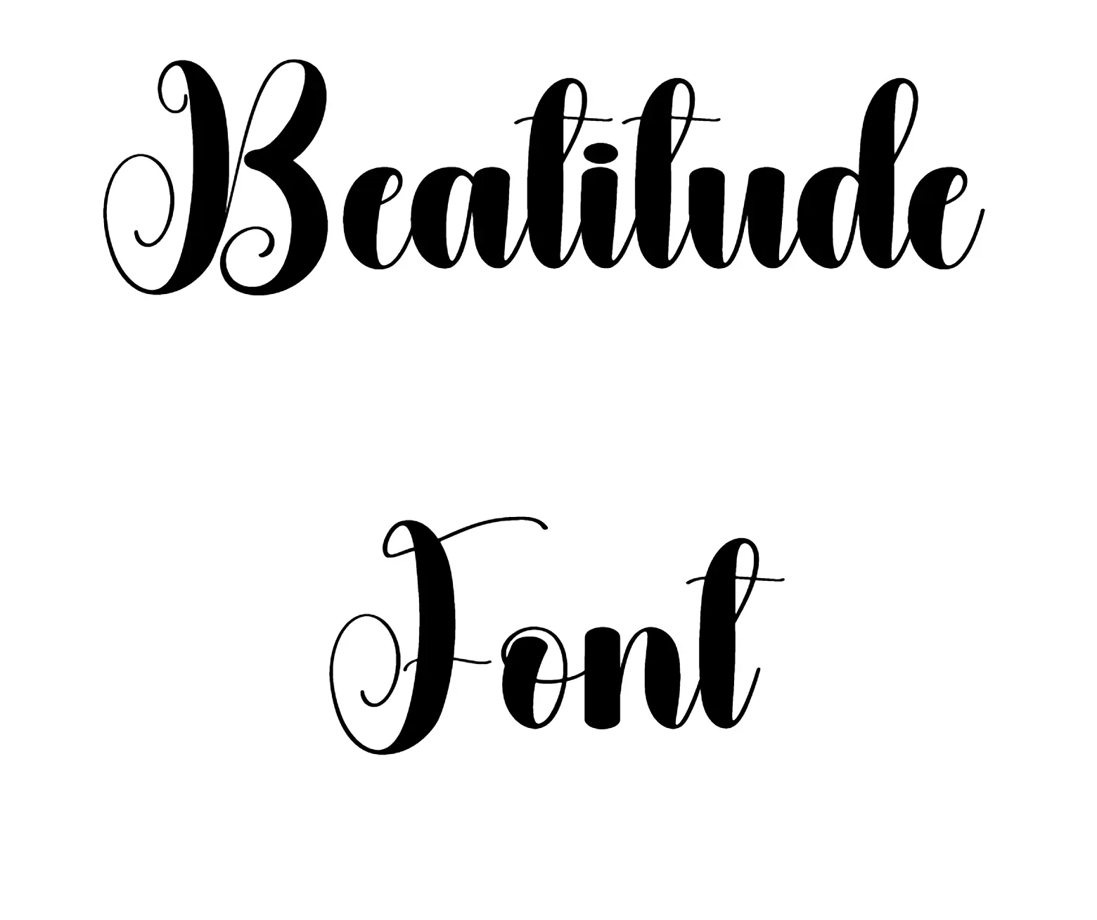 Beatitude Font