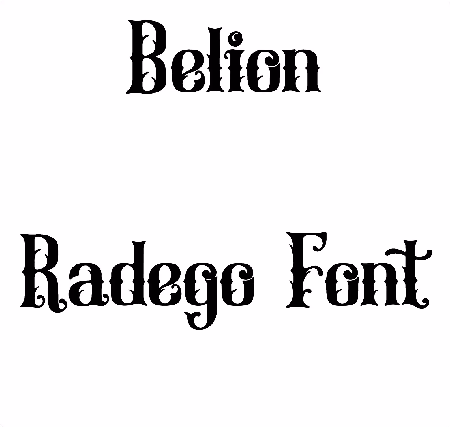Belion Radego Font