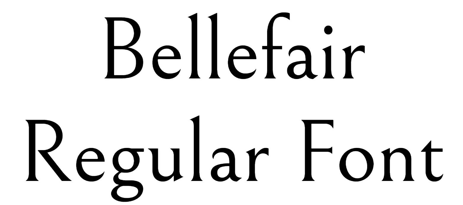 Bellefair Regular Font