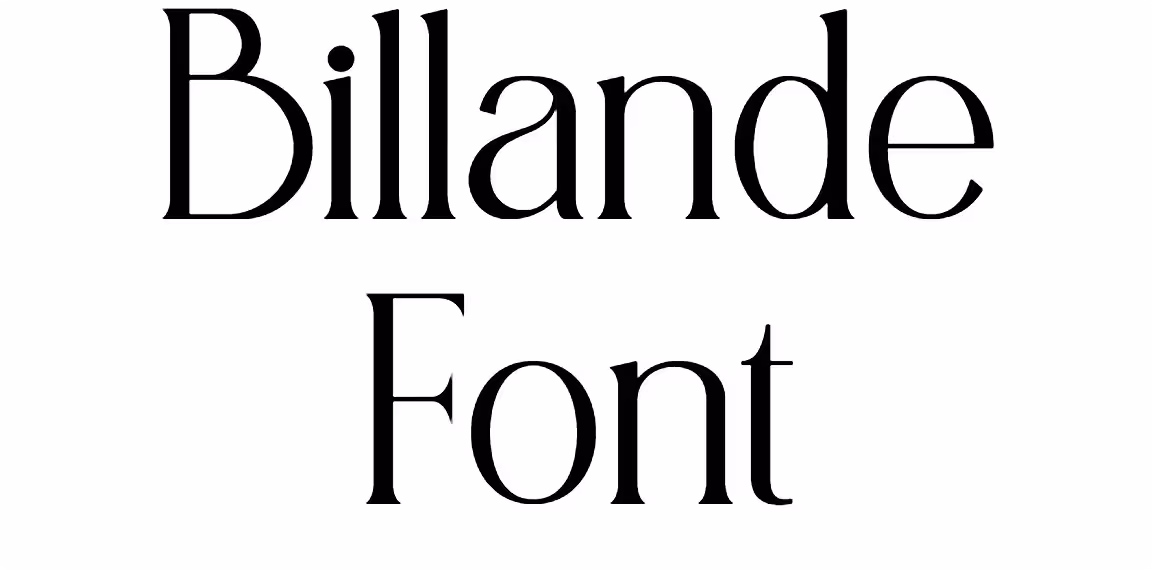 Billande Font
