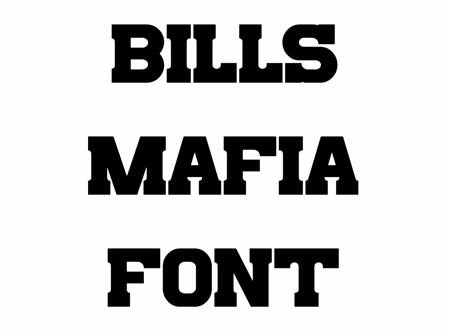 Bills Mafia Font