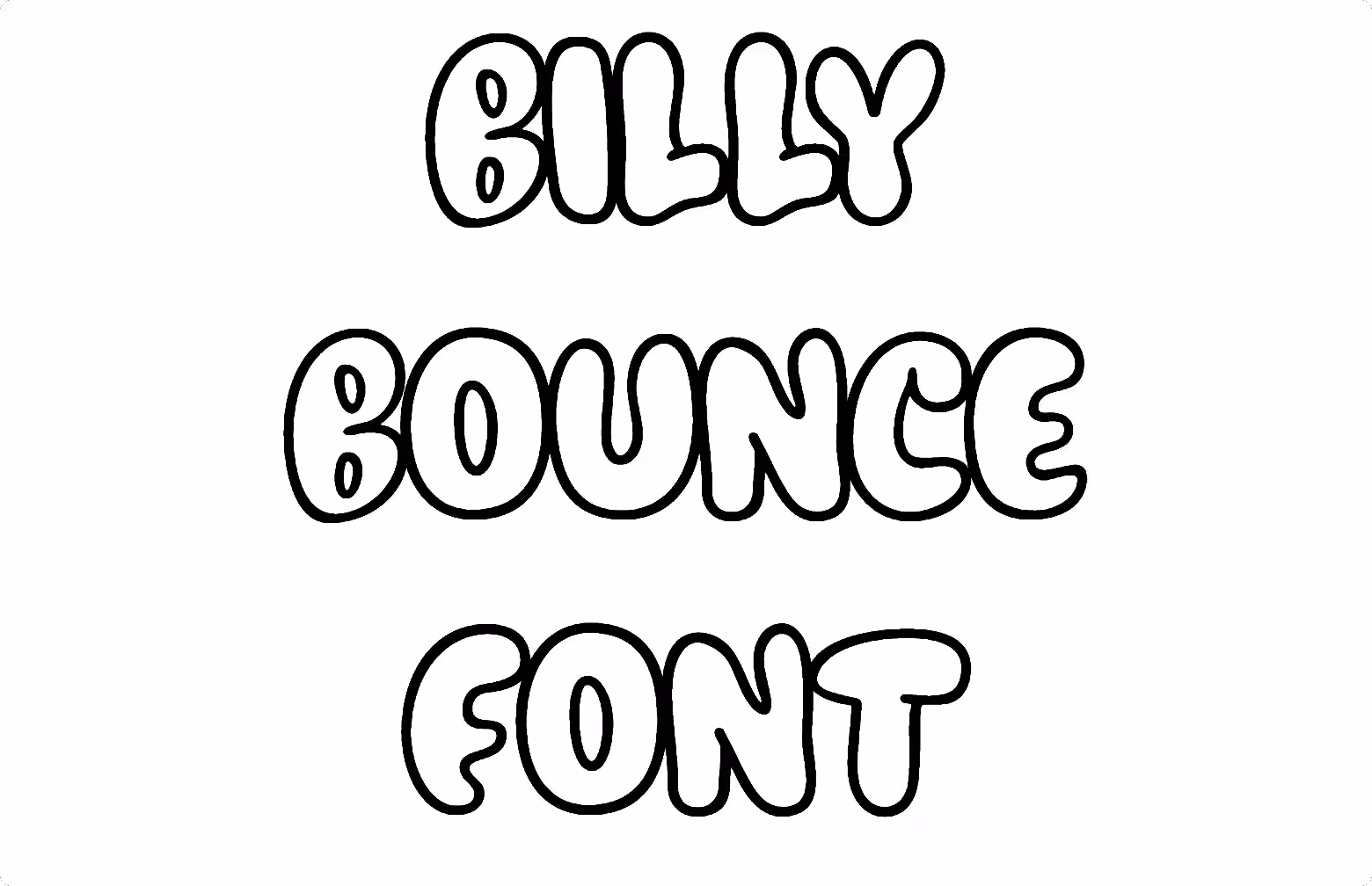 Billy Bounce Font