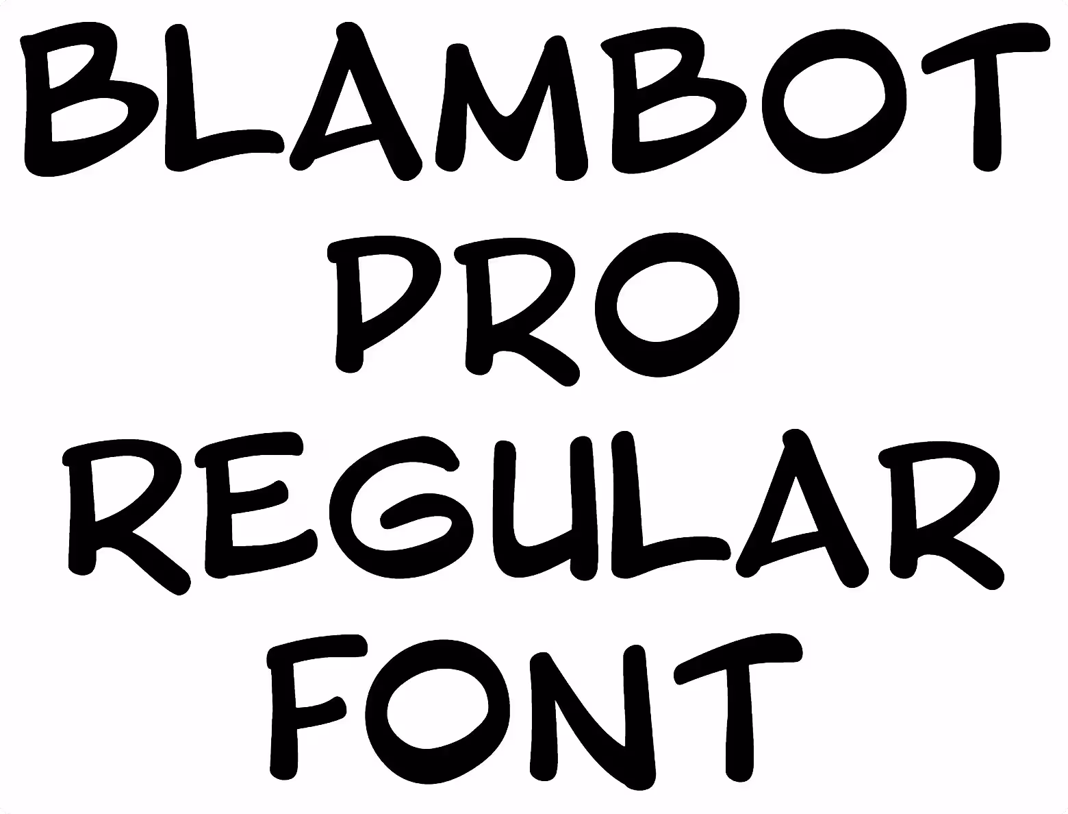 Blambot Pro Regular Font