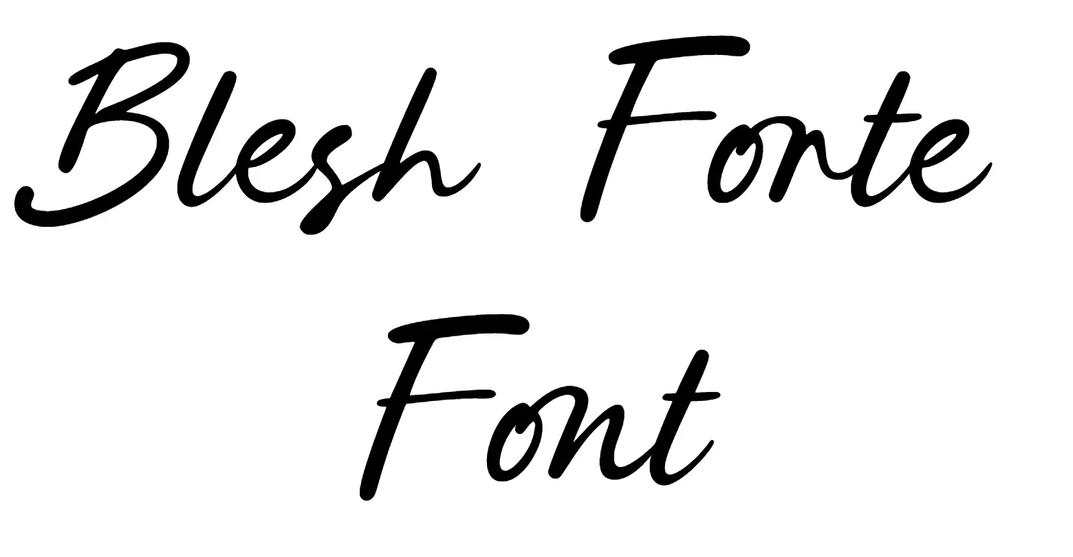 Blesh Forte Font