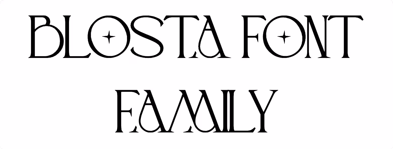 Blosta Font Family
