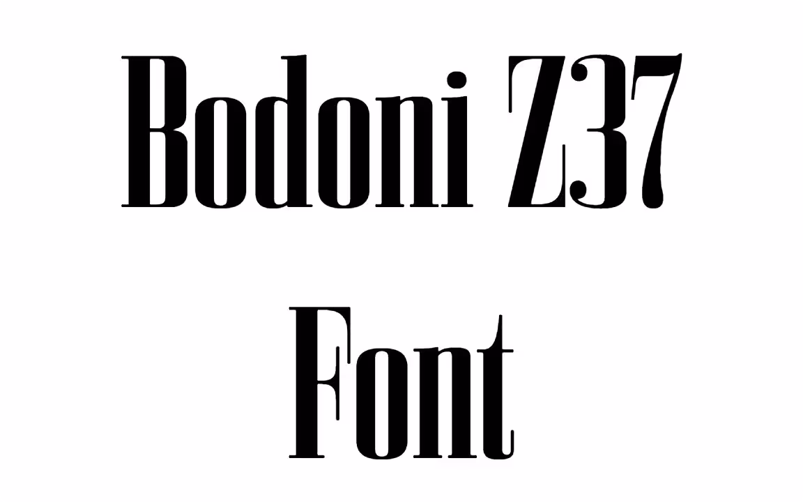 Bodoni Z37 Font