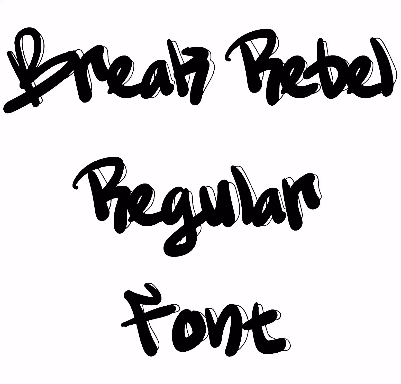 Break Rebel Regular Font