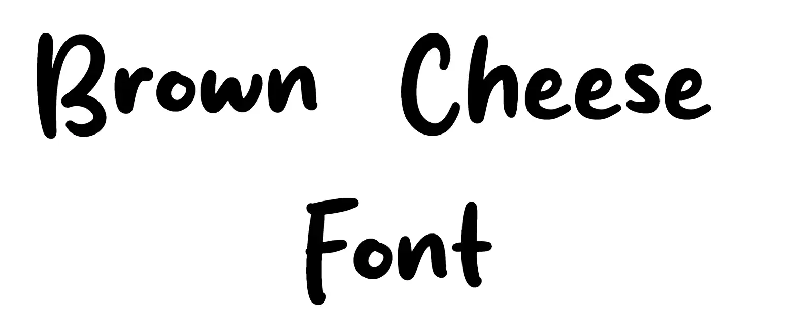 Brown Cheese Font