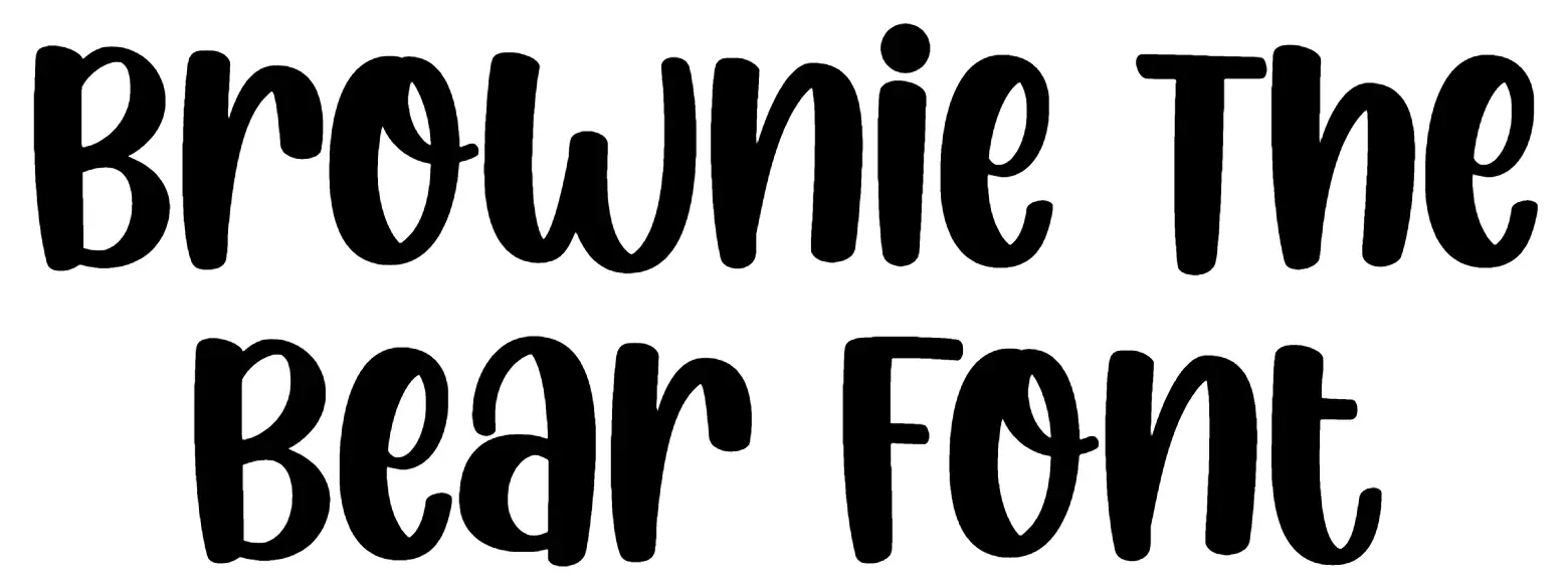 Brownie The Bear Font