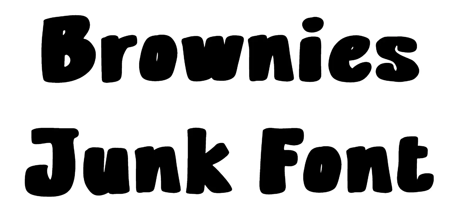 Brownies Junk Font