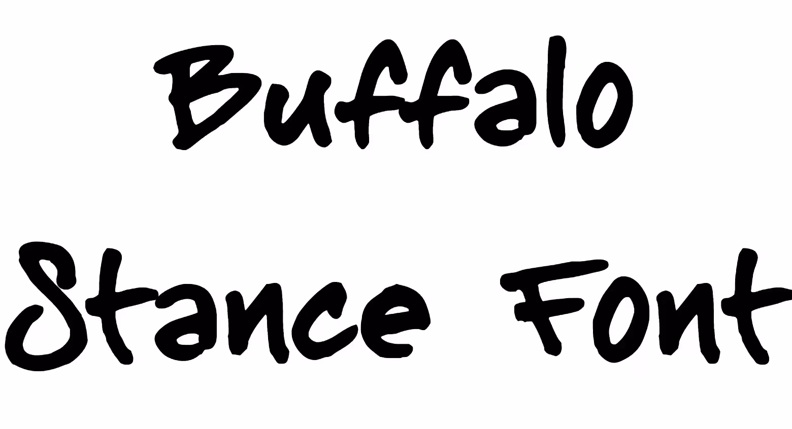 Buffalo Stance Font