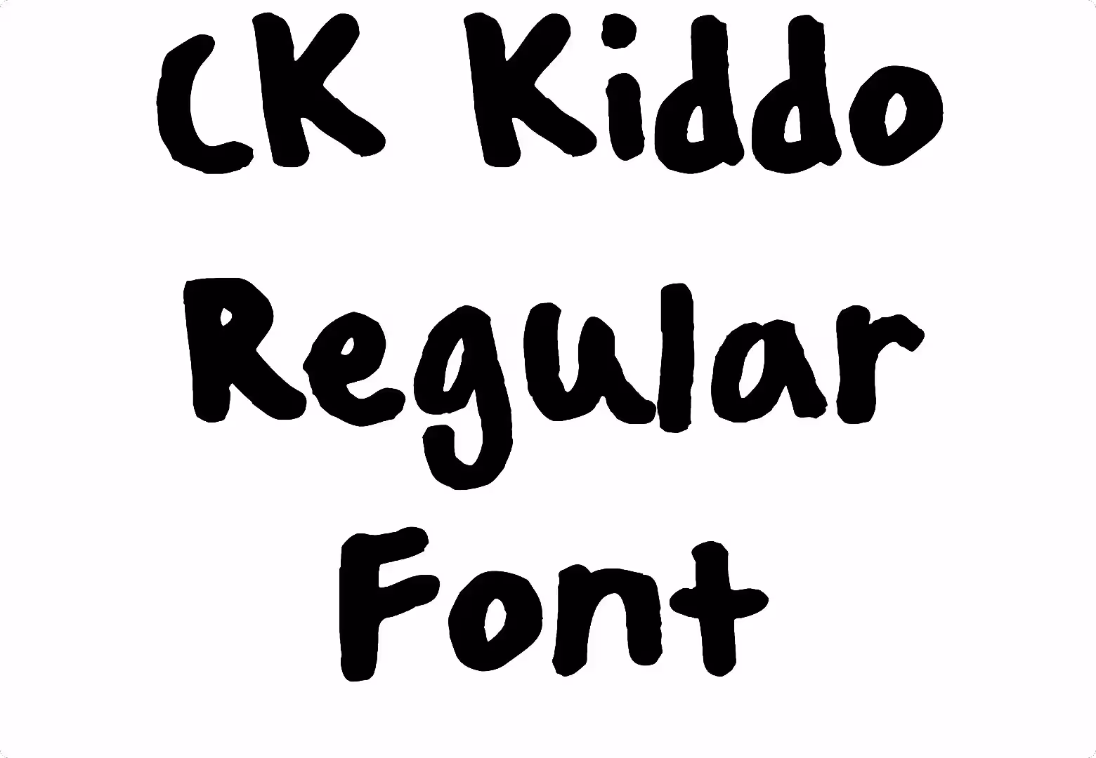 CK Kiddo Regular Font