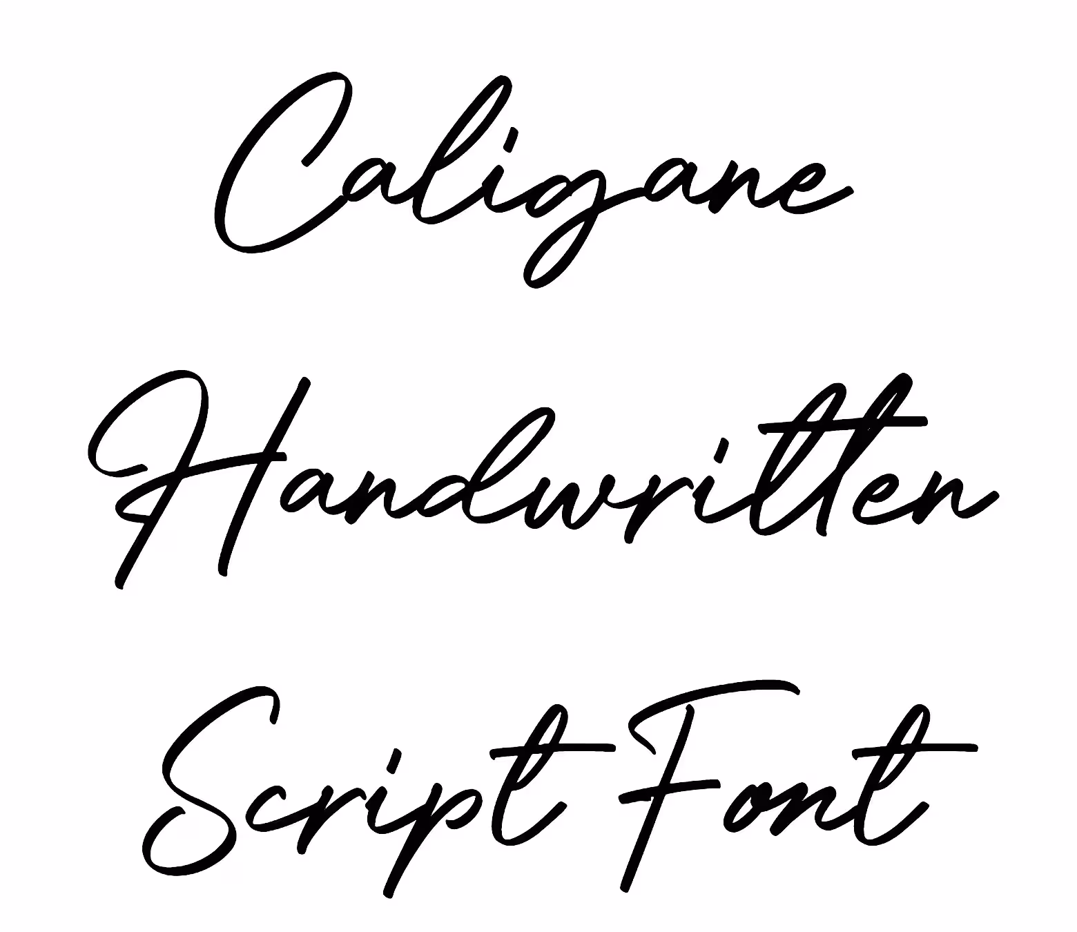 Caligane Handwritten Script Font