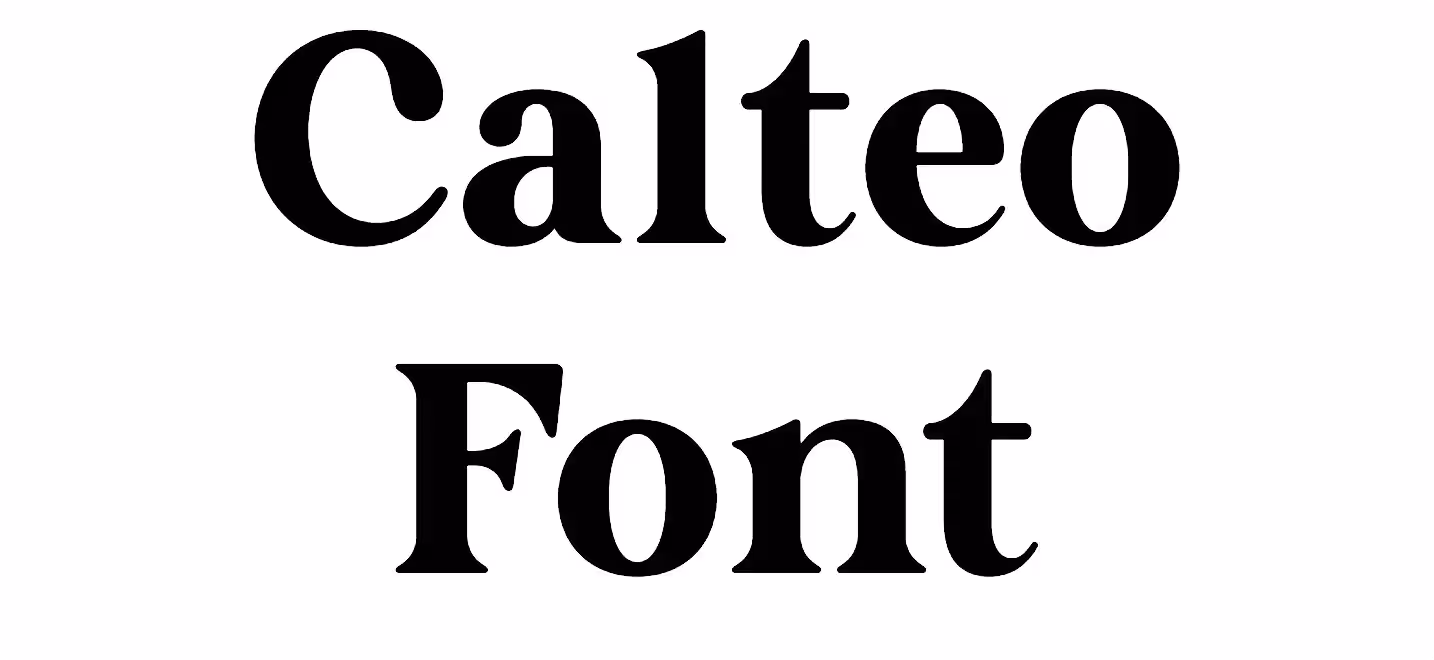Calteo Font