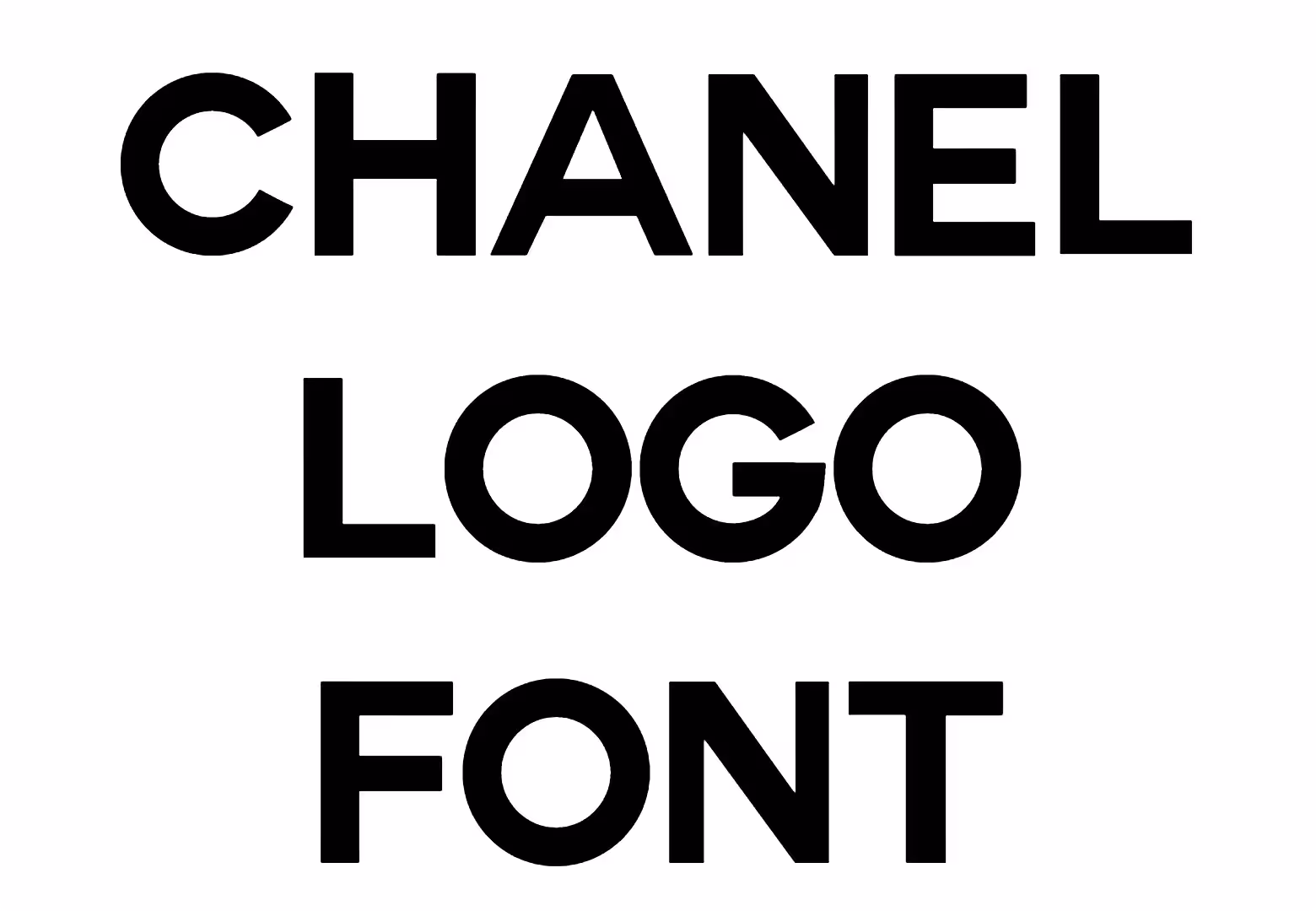 Chanel Logo Font
