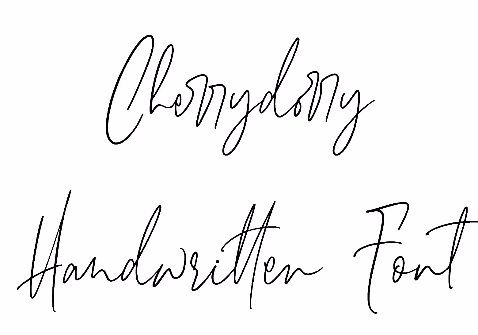 Cherrydorry Handwritten Font