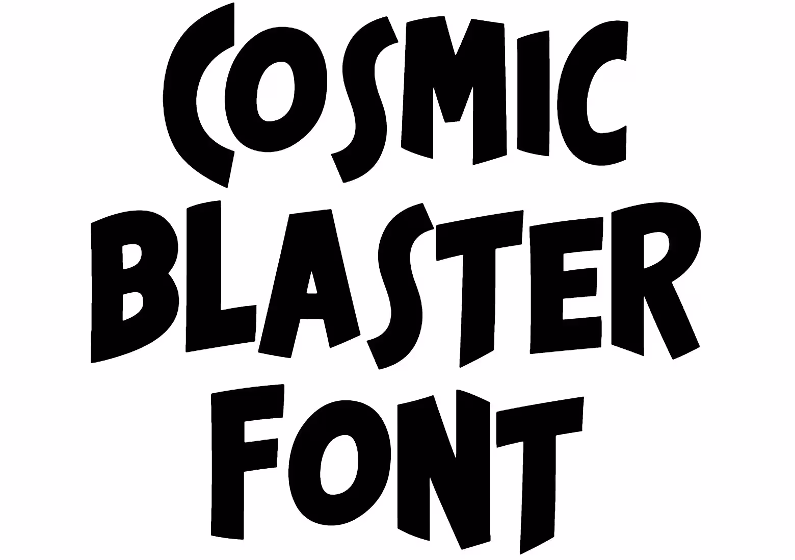 Cosmic Blaster Font