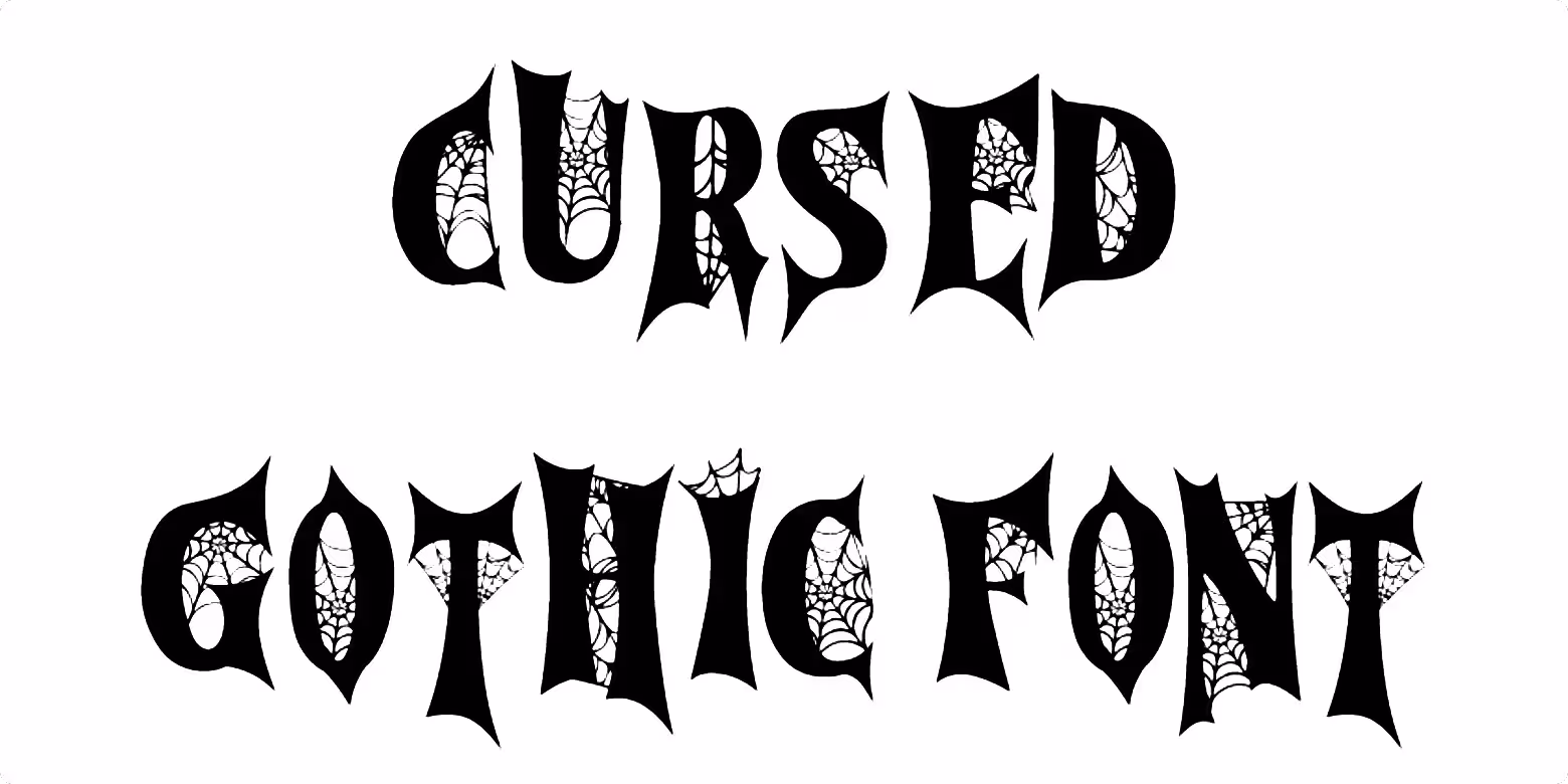 Cursed Gothic Font