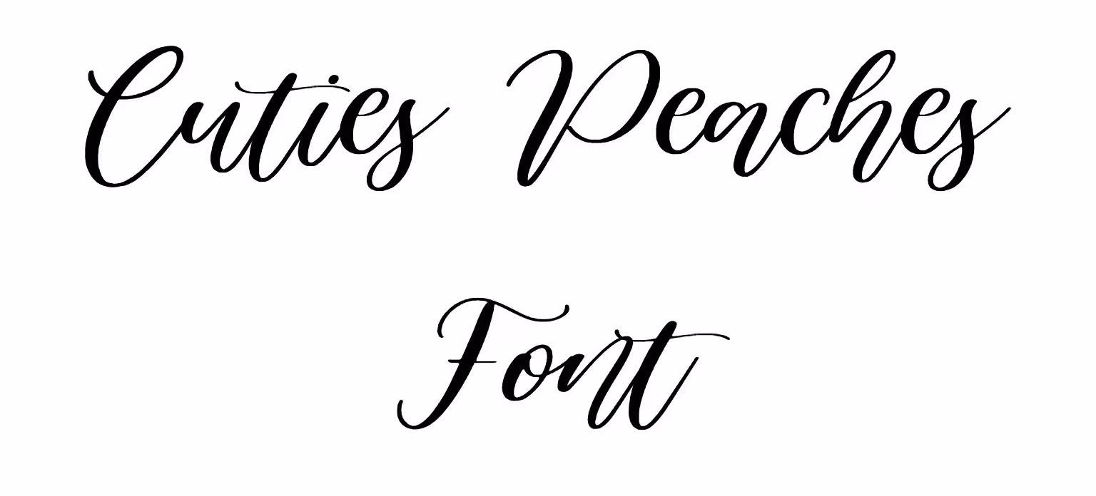 Cuties Peaches Font