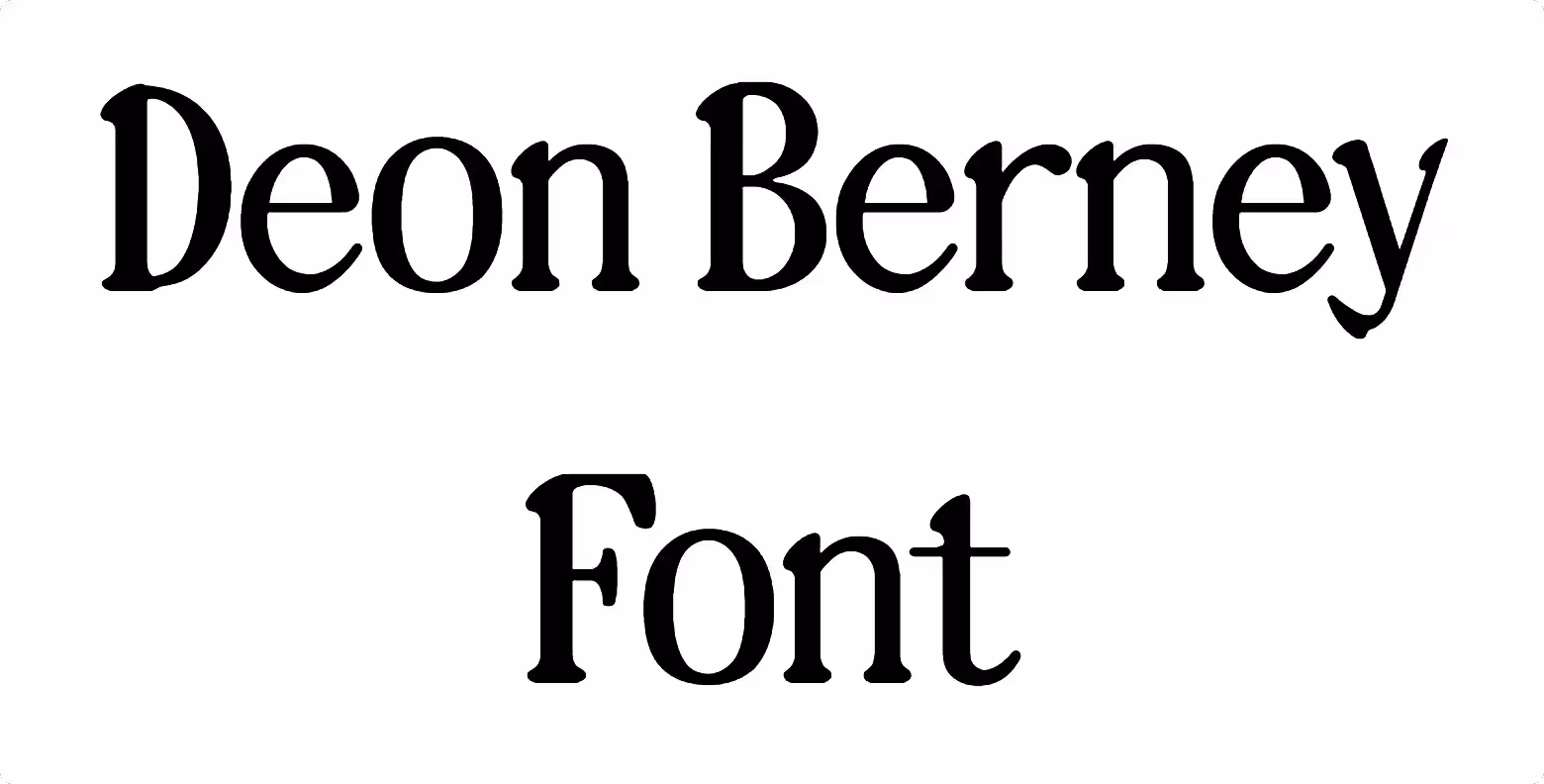 Deon Berney Font