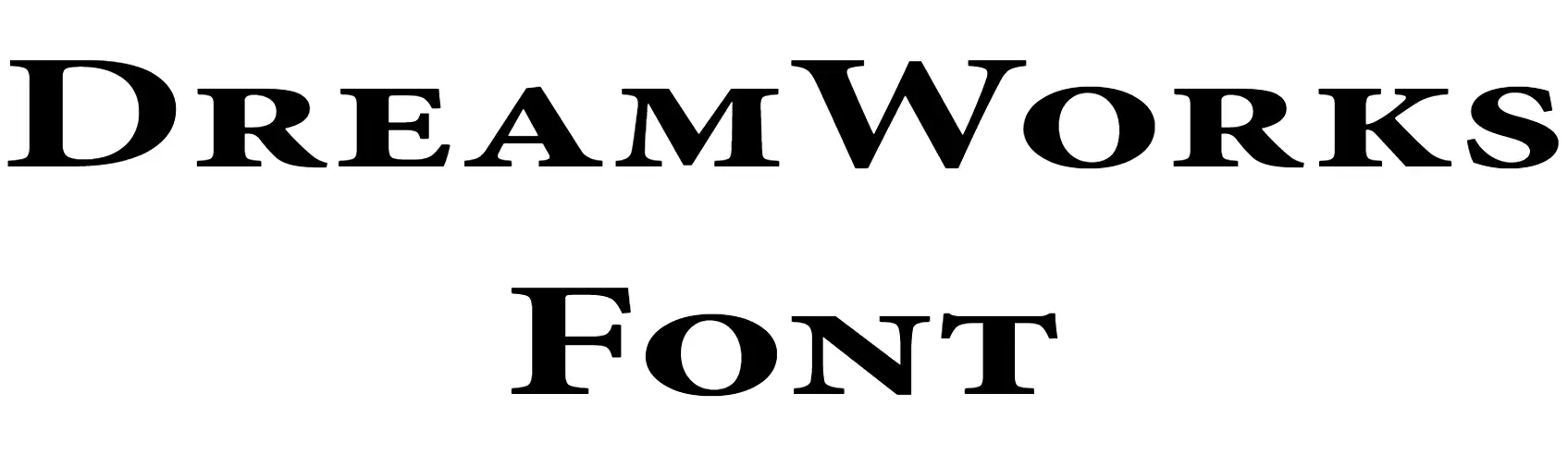 DreamWorks Font