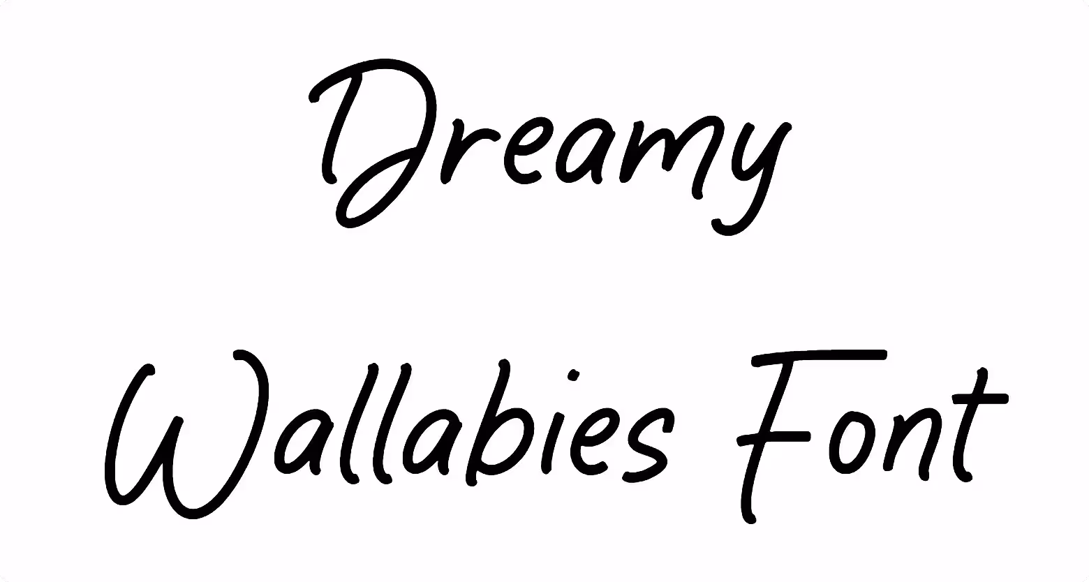 Dreamy Wallabies Font