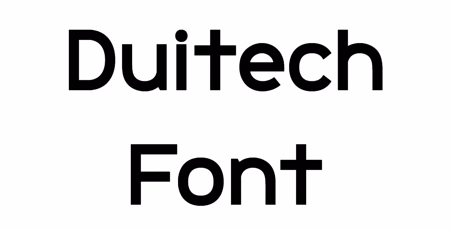 Duitech Font
