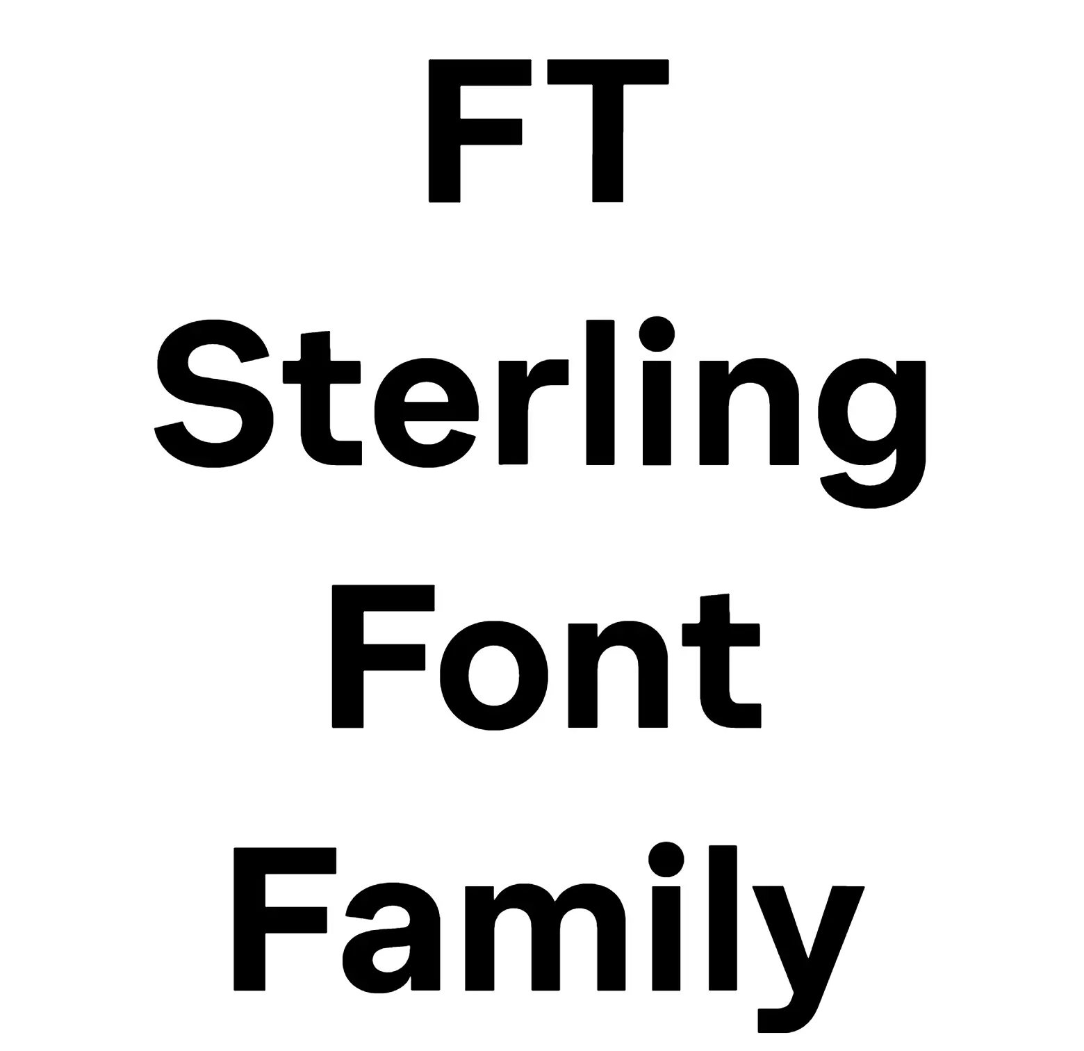 FT Sterling Font Family