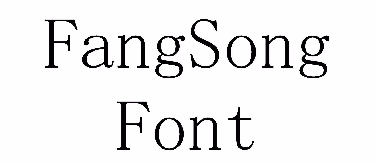FangSong Font