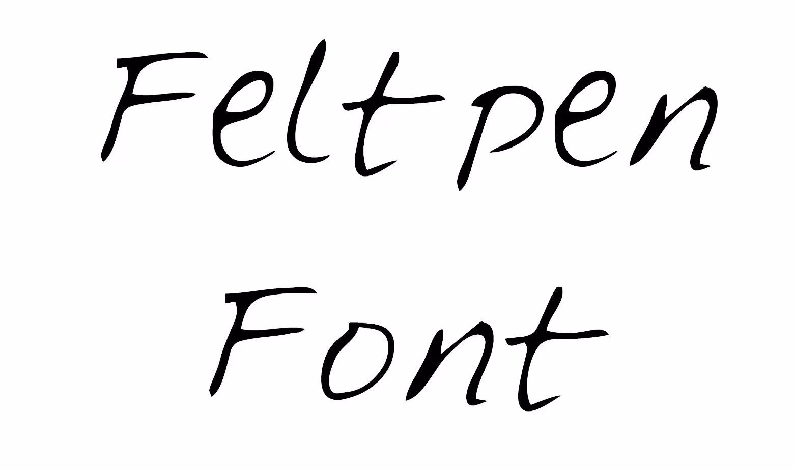 Feltpen Font